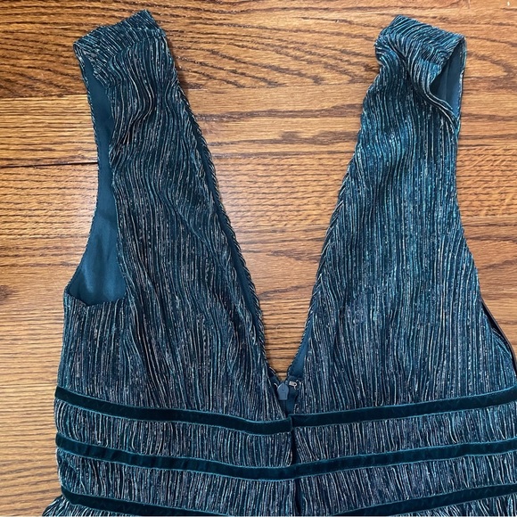 Lulus Metallic Teal Green/Blue Semi Formal Homecoming Party Dress Size Small NWT - Picture 7 of 14